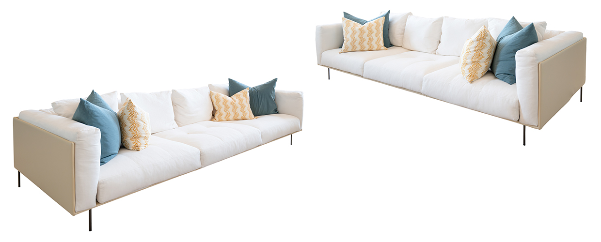 Lot 96 - Piero Lissoni (Italian, B.1956) for Living Divani, a pair of 'Rod XL' Sofas, designed 2012, modern.jpg
