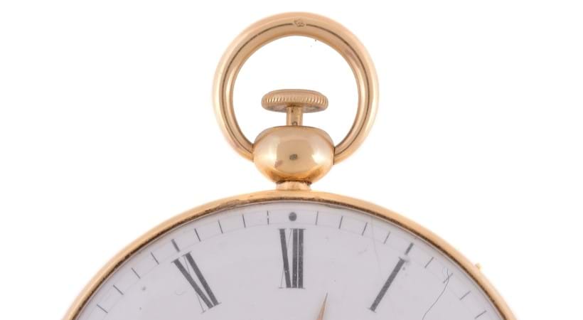 Inline Image - Gold open face quarter repeater pocket watch with dead beat seconds; est. £3,000-5,000 (+fees)