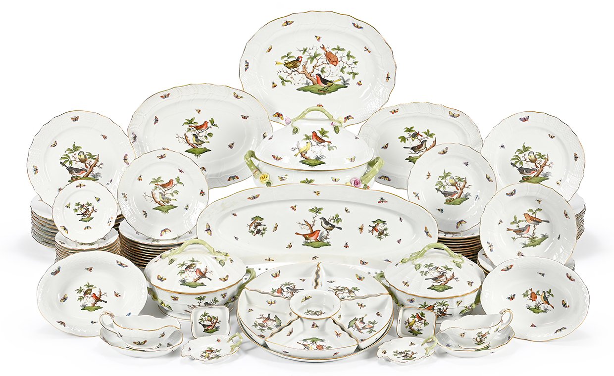 Lot 334 - Herend, Rothschild Bird's Pattern, a porcelain part dinner service, Hungary, second half 20th century.jpg