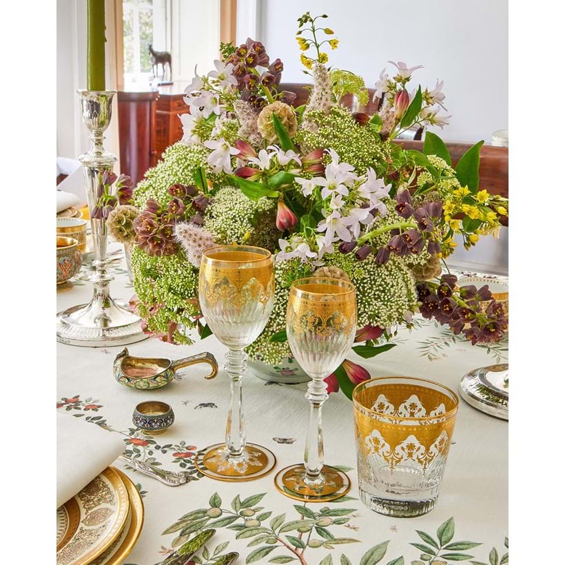 Inline Image - Tablescape by Miranda Lance using items from Dreweatts Fine Silver and The Art of Dining auction on Tuesday 23 September 2025