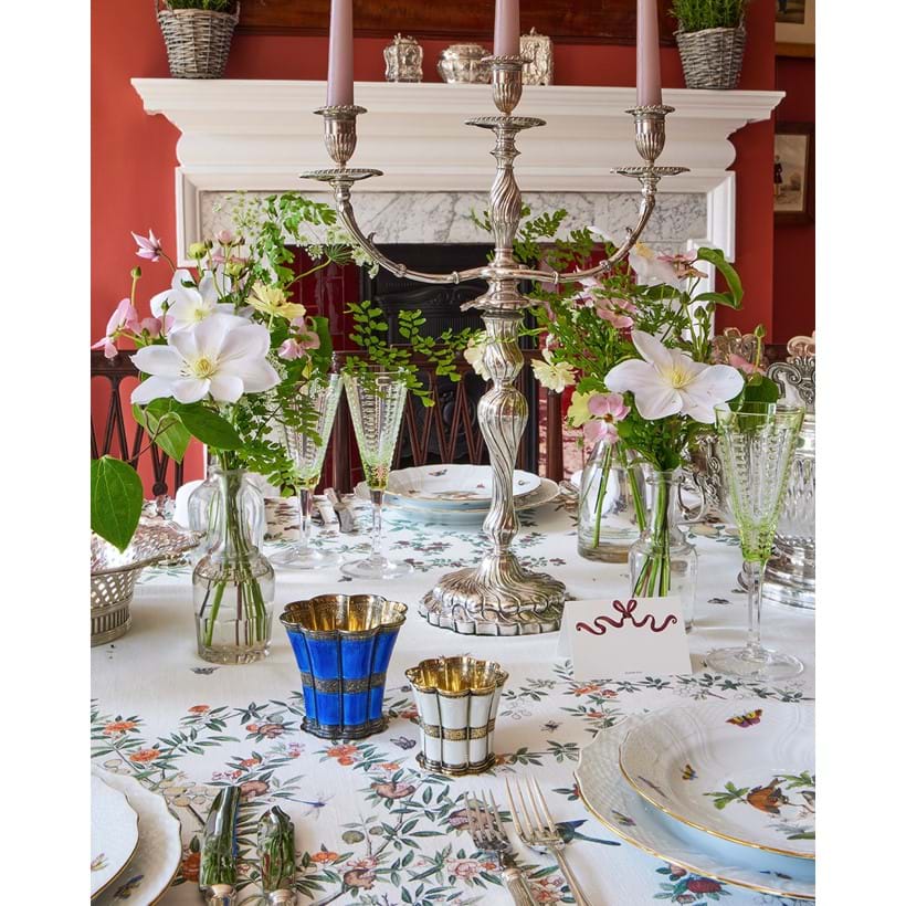 Inline Image - Tablescape by Miranda Lance using items from Dreweatts Fine Silver and The Art of Dining auction on Tuesday 23 September 2025