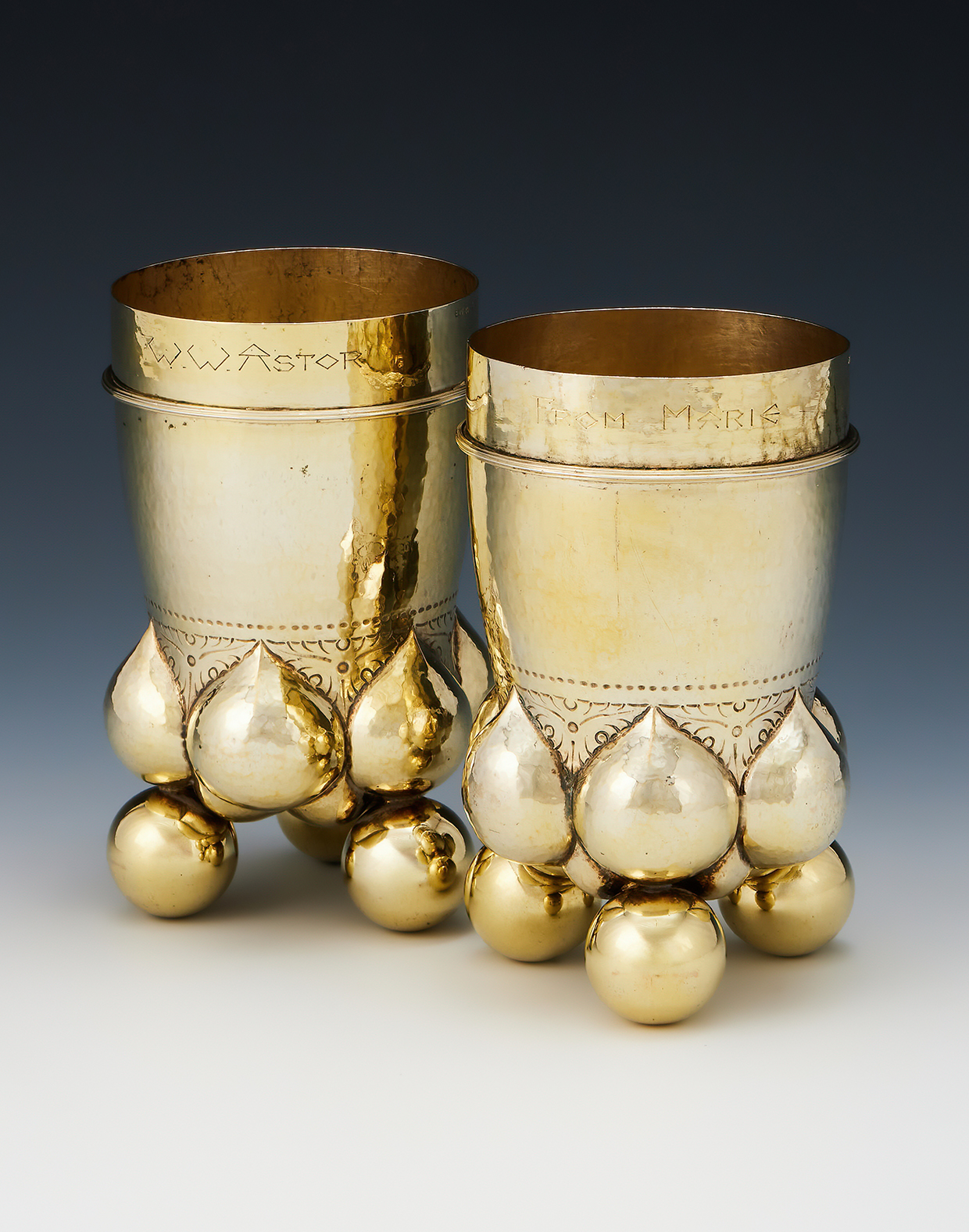 Inline Image - Lot 380: A German silver gilt Doppelpokal, Eduard Wollenweber, post 1886, .800 Standard, circa 1900 | Est. £2,000-3,000 (+ fees)