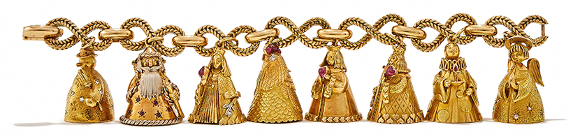 14768 Lot 224 Van Cleef & Arpels, a gem set charm bracelet circa 1960s Sold for £118,950.jpg