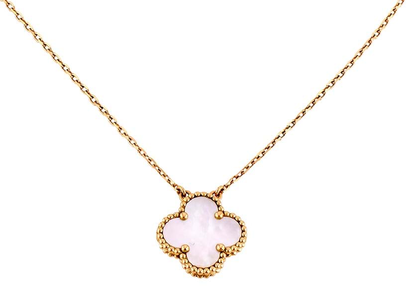 Inline Image - Van Cleef & Arpels, Alhambra, a mother of pearl pendant | Sold for £1,638
