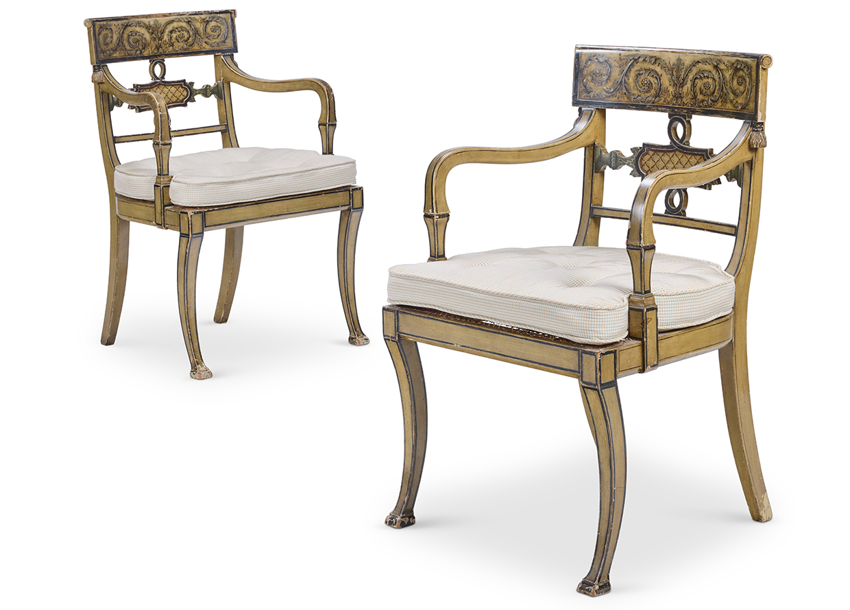 Lot 2 - Syrie Maugham, a pair of open work chairs.jpg