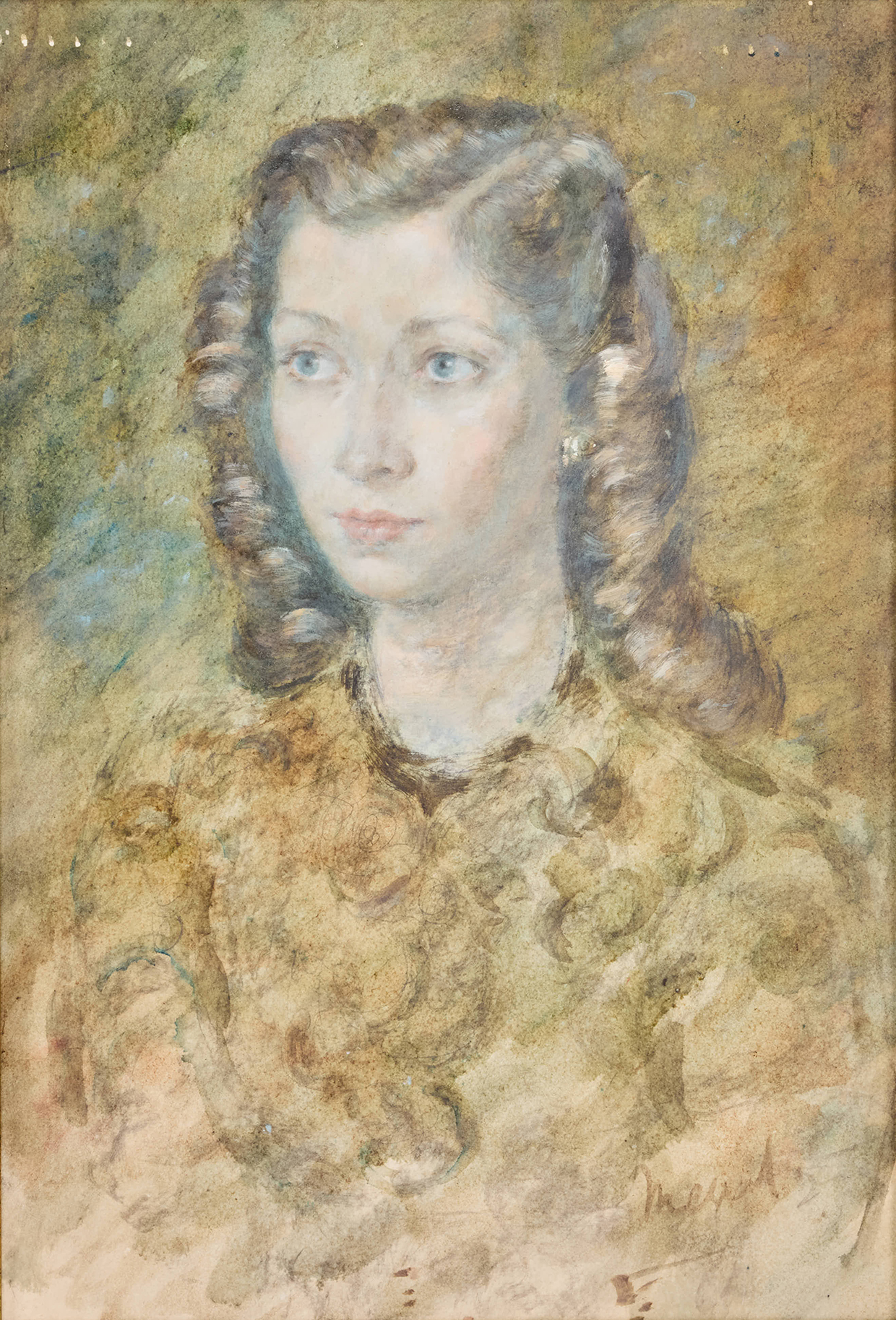 Inline Image - Lot 17: Oliver Messel (British 1904-1978), Portrait of Liza Paravicini (1915-1998), Watercolour | Est. £2,000-3,000 (+ fees)