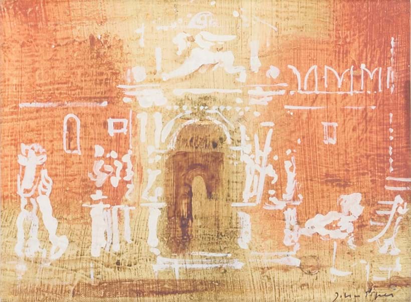 Inline Image - John Piper (British 1903-1992), 'The Arsenale, Venice', Oil on canvas laid onto board | Est. £5,000-7,000 (+ fees)