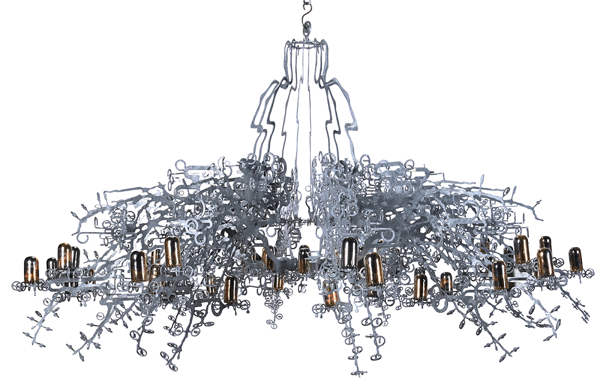 Lot 58 - Jesse Small (American, B.1974), 'Player 1' Chandelier, designed 2008.jpg