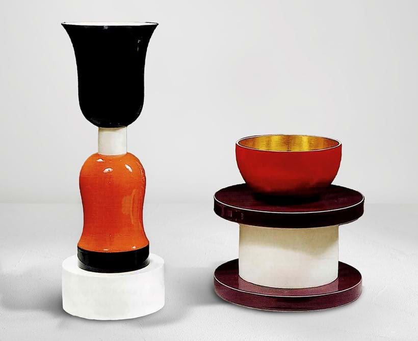 Inline Image - Two vases by Ettore Sottsass, 1994