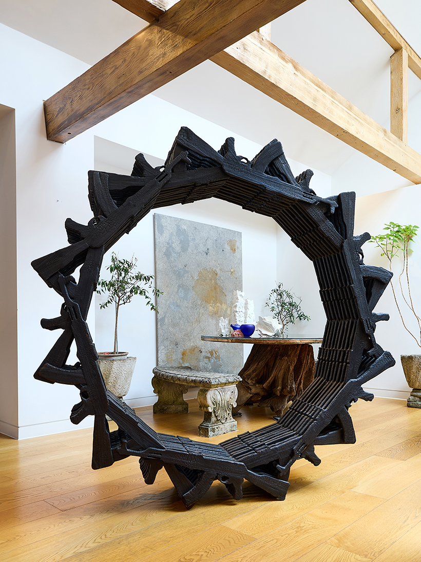 Inline Image - Lot 224: Michele Mathison (Zimbabwean B. 1977), ‘Revolution Ii’, Burnt pine wood | Est. £5,000-7,000 (+ fees)