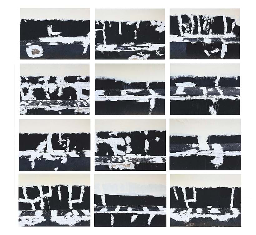 Inline Image - Lot 213: Cornelia Parker (British B. 1956), ‘Prison Wall Abstract (A Man Escaped), 2012 – 2013’, Twelve digital pigment prints on Hahnemuehle Photo Rag | Est. £3,000-5,000 (+ fees)