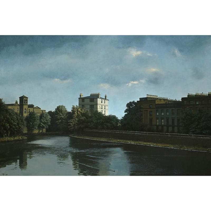λ Algernon Newton (British 1880-1968), ‘Regent's Canal, Paddington’, Oil on canvas