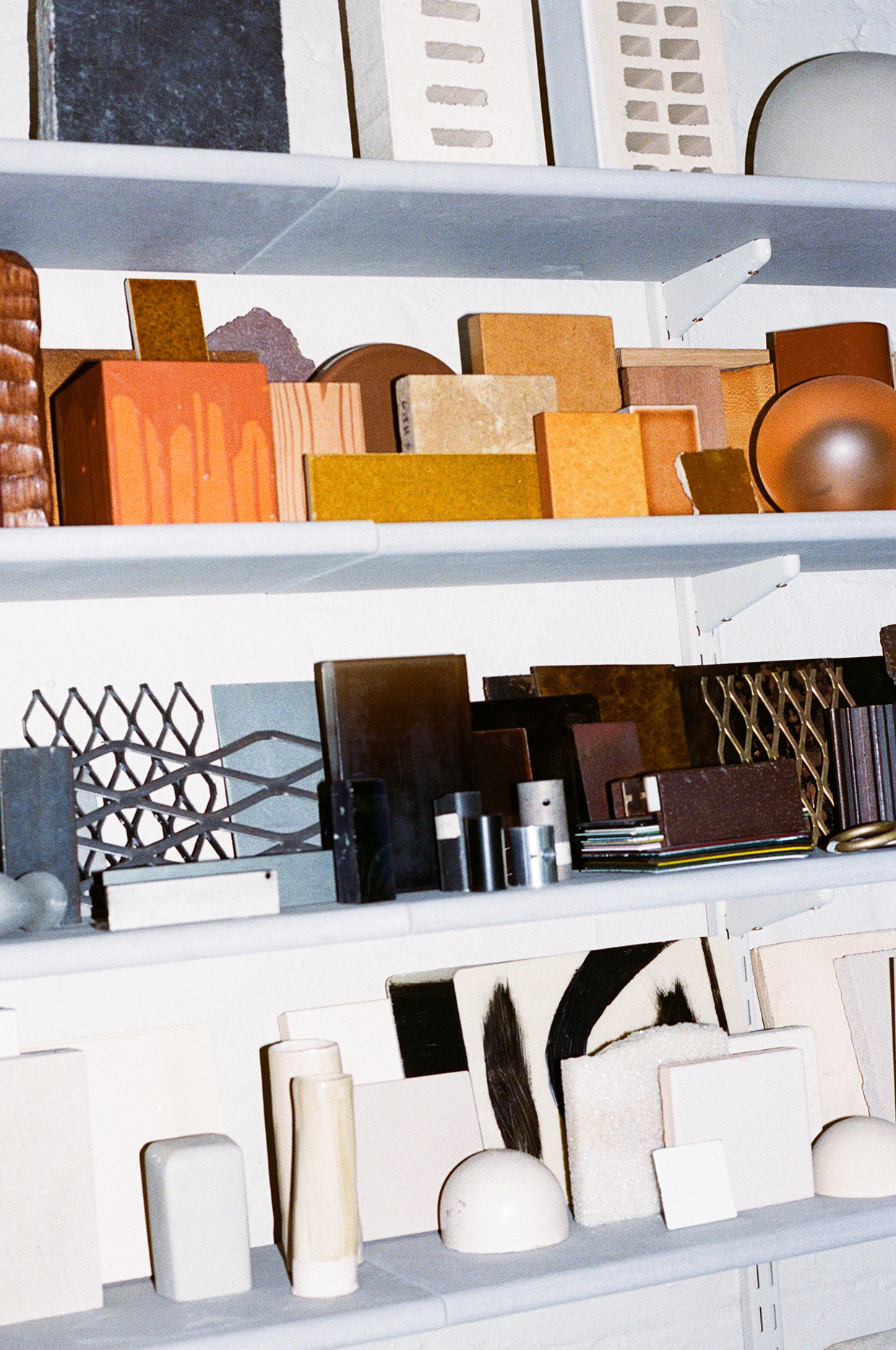 Inline Image - Material Shelves at the Toogood studio