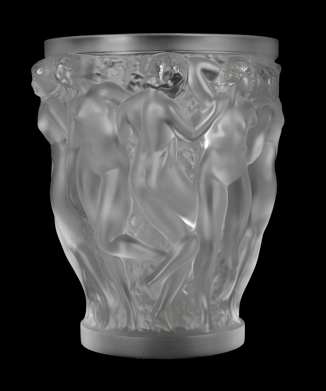 Inline Image - Lot 192: René Lalique (French, 1860-1945), 'Bacchantes' vase, designed 1927, late 20th century | Est. £800-1,200 (+ fees)