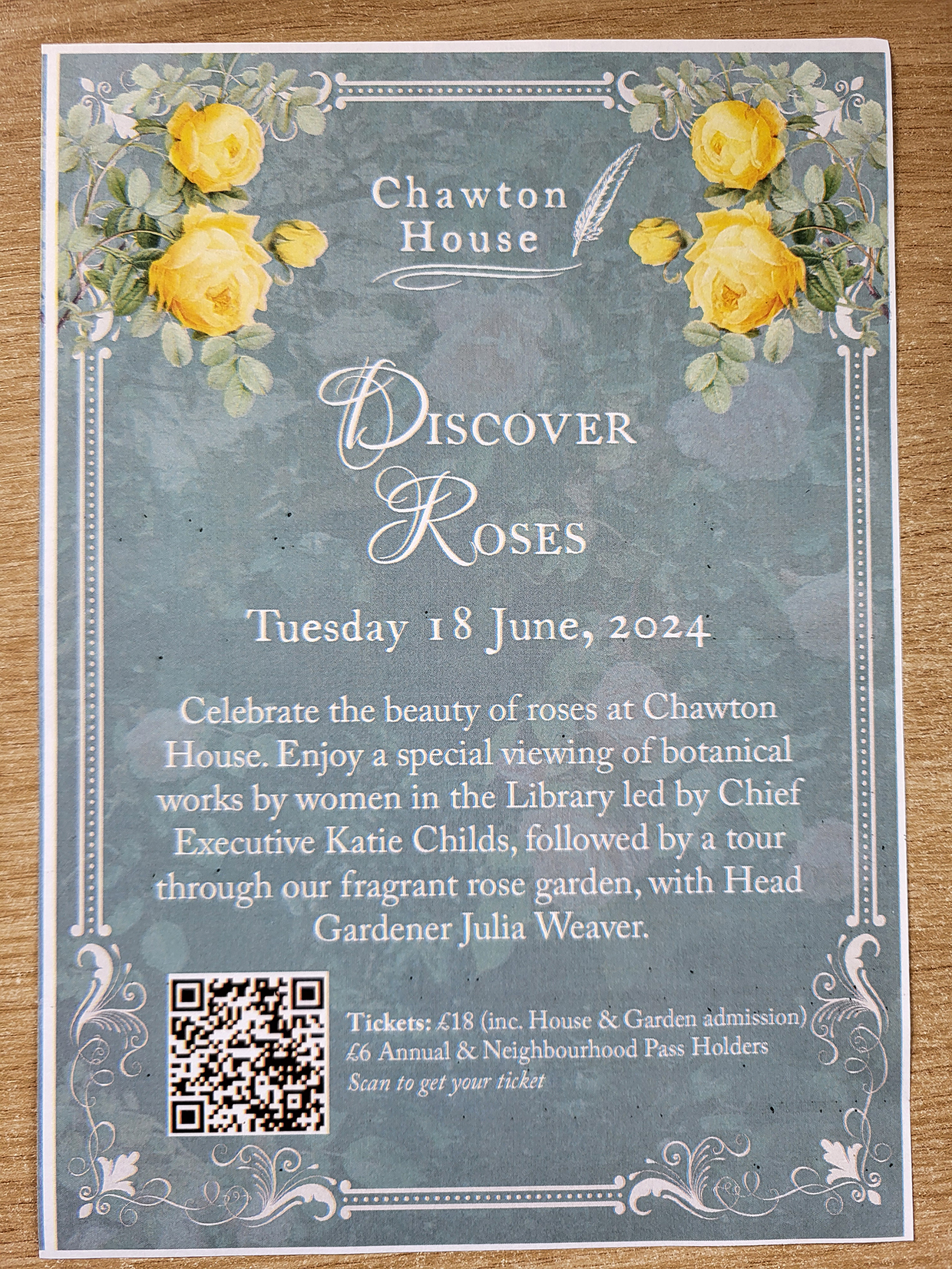 Inline Image - 'Discover Roses' Walk and Talk at Chawton House