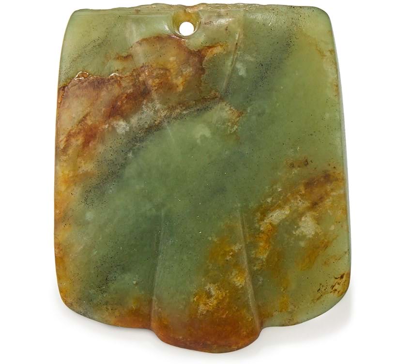 Inline Image - Lot 50: A Chinese carved jade bird pendant, Neolithic period | Est. £400-600 (+ fees)