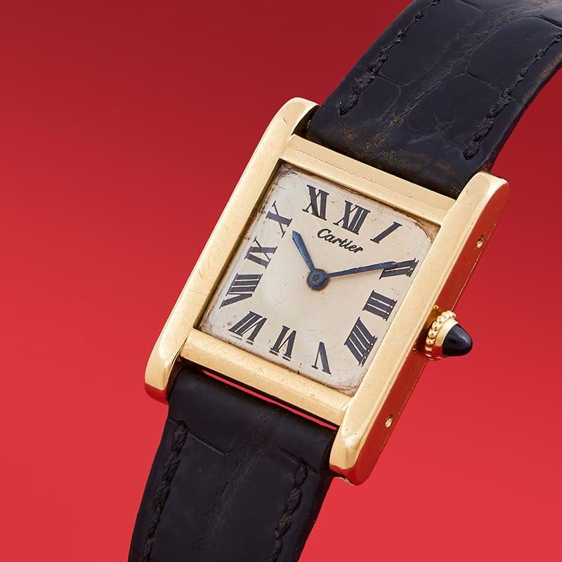 Cartier, Tank, an 18 carat gold wristwatch, no. 8427, London 1968