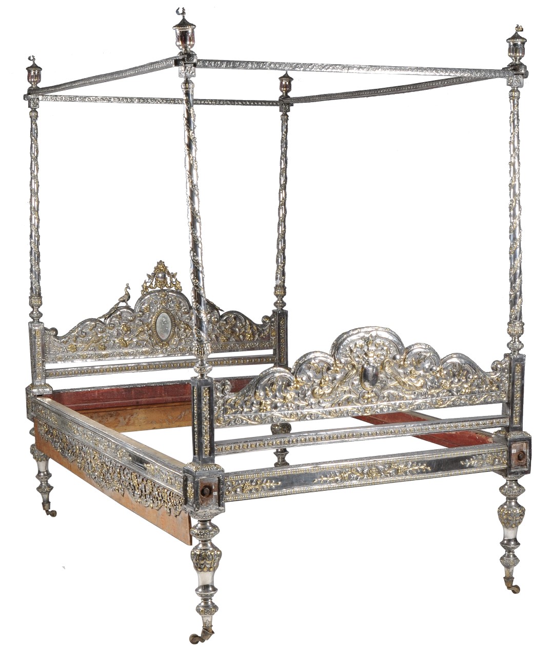 Inline Image - Lot 281, Indian Parcel-Gilt Four Poster Bed, probably Rajasthan, India, second half 19thc.; est. £10,000-15,000 (+fees)