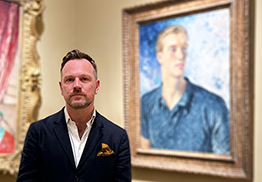 A Portrait of Vincent Paravicini by Glyn Philpot | Simon Martin Image