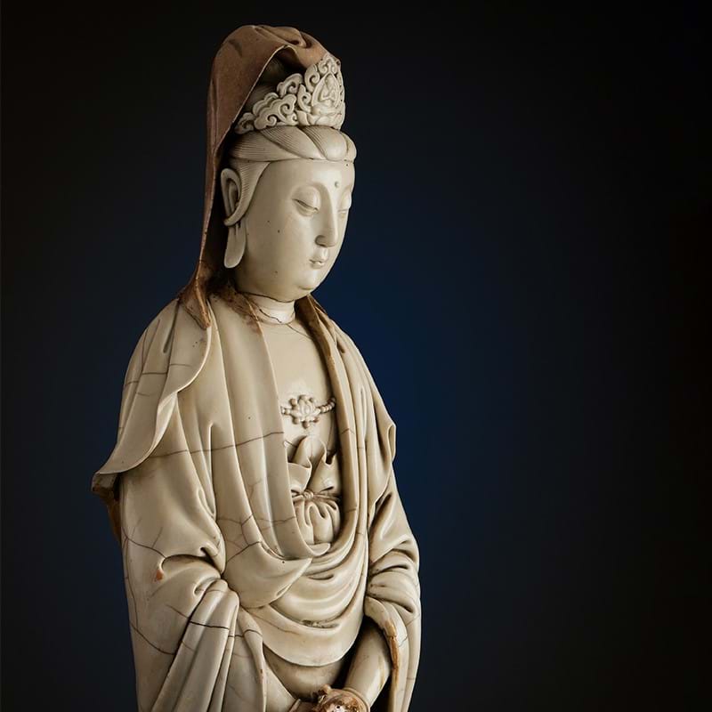 A large and rare Chinese Dehua standing figure of Guanyin | Chinese Ceramics and Works of Art | Wednesday 12 & Thursday 13 November 2025