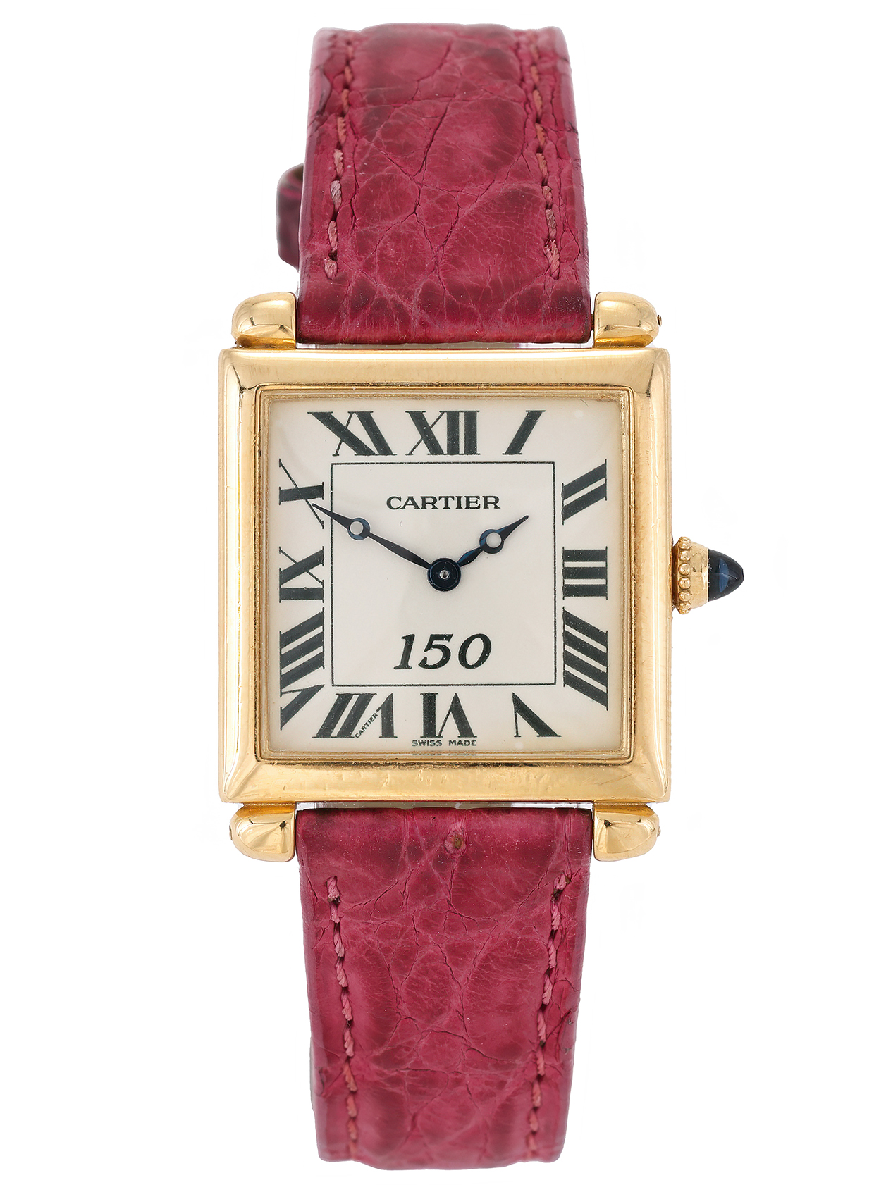 Inline Image - Cartier, Tank Obus, Harrods 150th Anniversary, Ref. 1630, a limited edition 18 carat gold wristwatch, No. 7/10, CC118309, circa 1999 | Sold for £6,930 (March 2024)