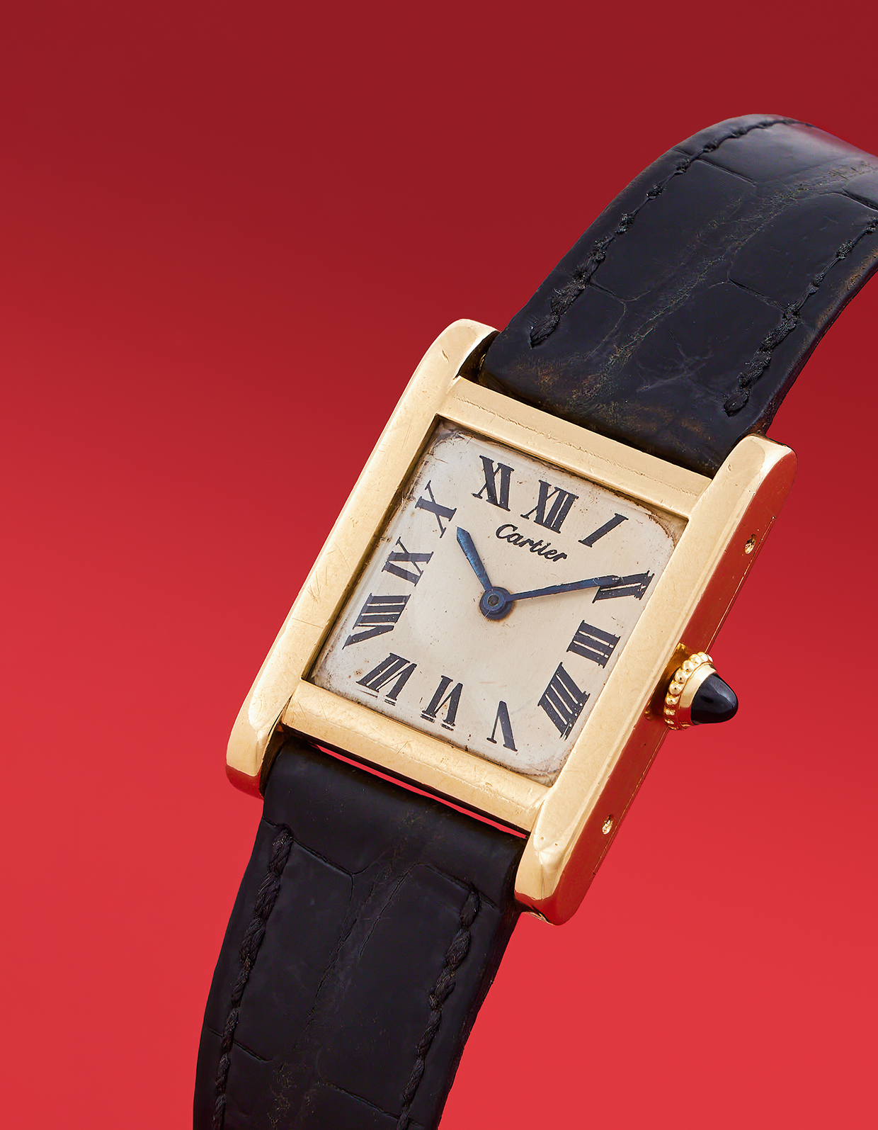 Inline Image - Lot 469: Cartier, Tank, an 18 carat gold wristwatch, No. 8427, London 1968 | Est. £10,000-15,000 (+ fees)