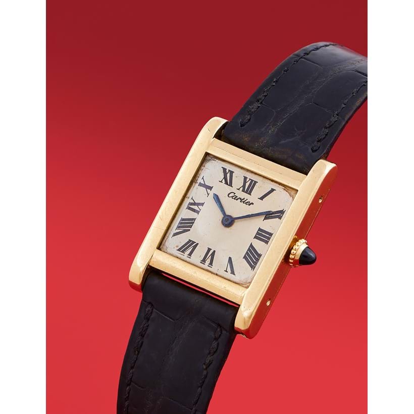 Inline Image - Lot 469: Cartier, Tank, an 18 carat gold wristwatch, No. 8427, London 1968 | Est. £10,000-15,000 (+ fees)