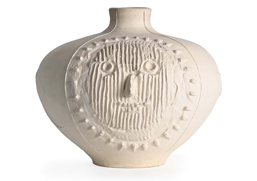 Inline Image - Lot 254: Pablo Picasso (Spanish 1881-1973) Grand Vase Pékiné (Alain Ramié 370), White earthenware vase | Sold for £88,400