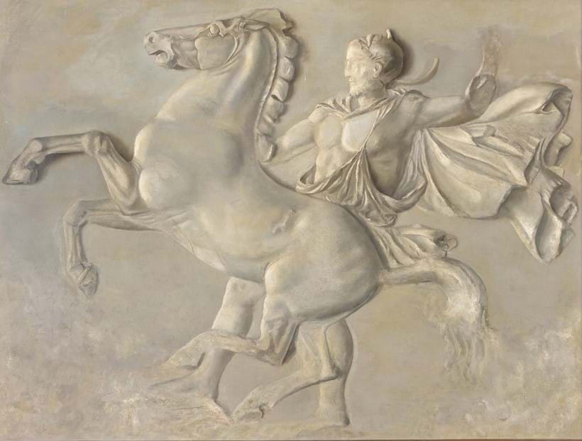 Inline Image - Lot 205, 19th/20th century, a study of a Roman with a horse, 
after a frieze in the Parthenon; est. £200-400 (+fees)
