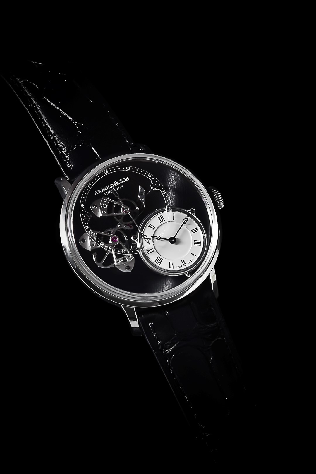 Inline Image - Lot 269, Arnold & Son stainless steel DSTB wrist watch 
no. 31/250, automatic movement; est. £7,500-9,500 (+fees)