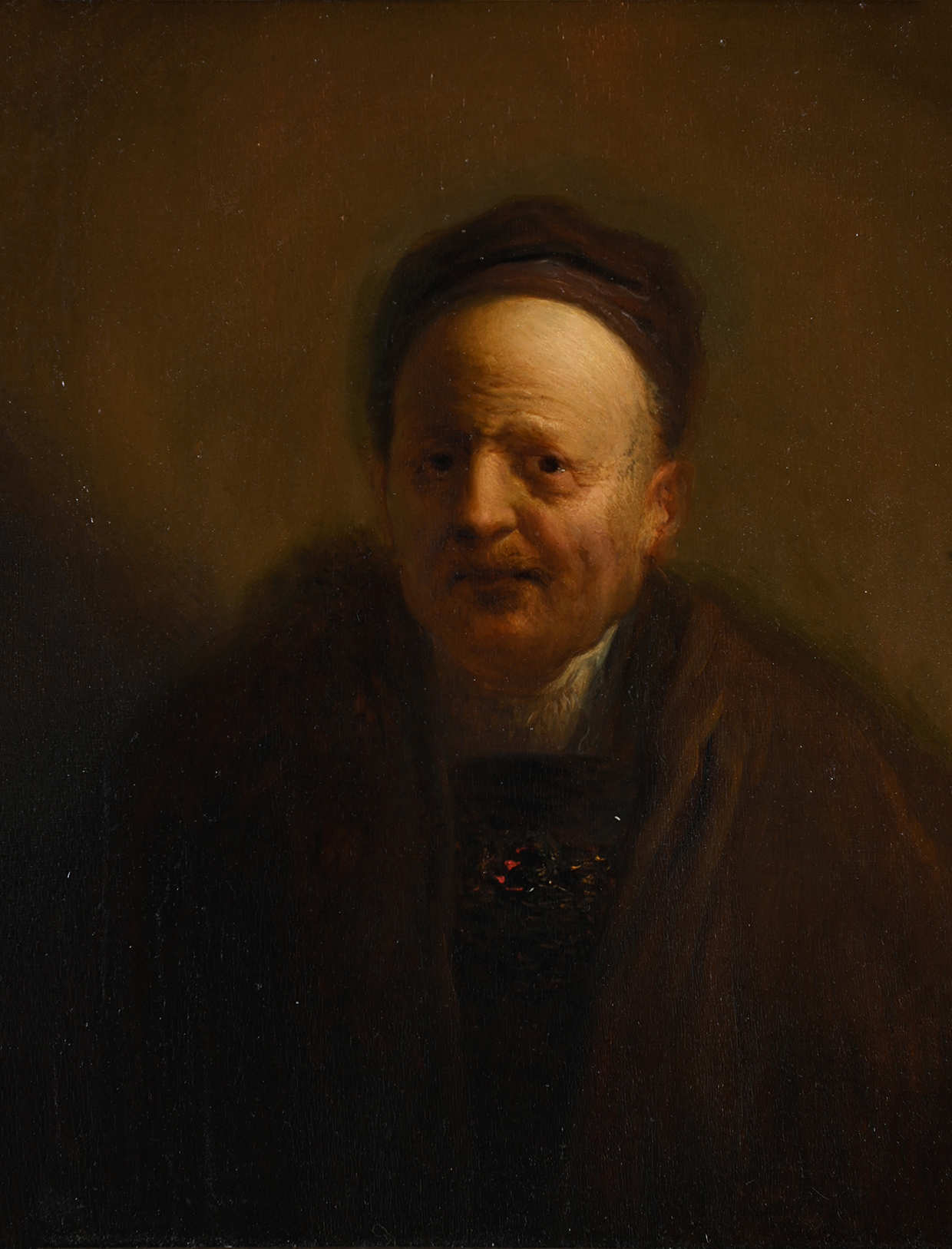 Inline Image - Lot 26: Follower of Rembrandt Harmenszoon Van Rijn, ‘Portrait of an Elderly Man, traditionally identified as Rembrandt's Father’, Oil on panel | Sold for £38,000