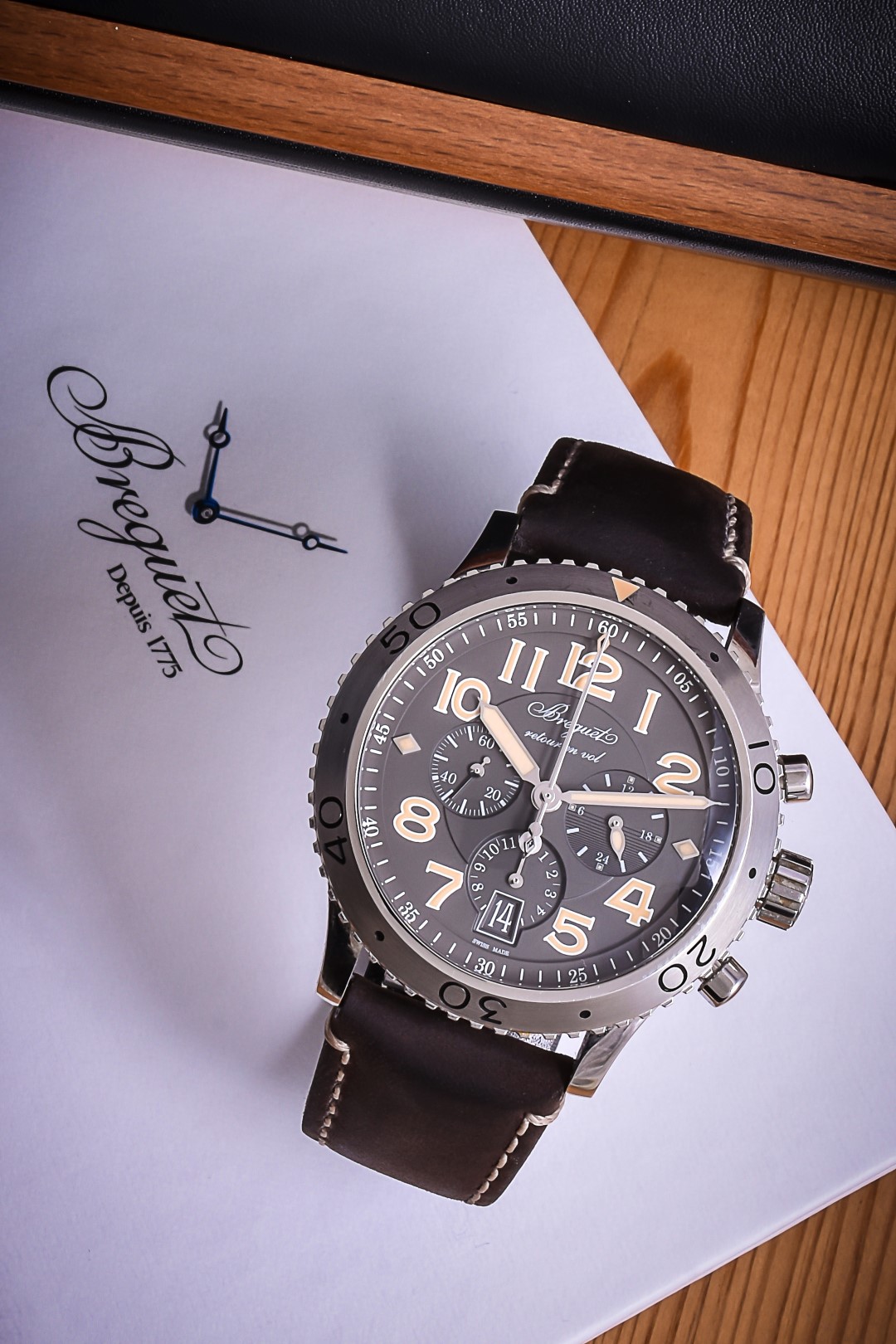 Inline Image - Lot 217, Breguet XXI automatic chromograph, serial 111289, boxed and documents; est. £2,500-3,500 (+fees)