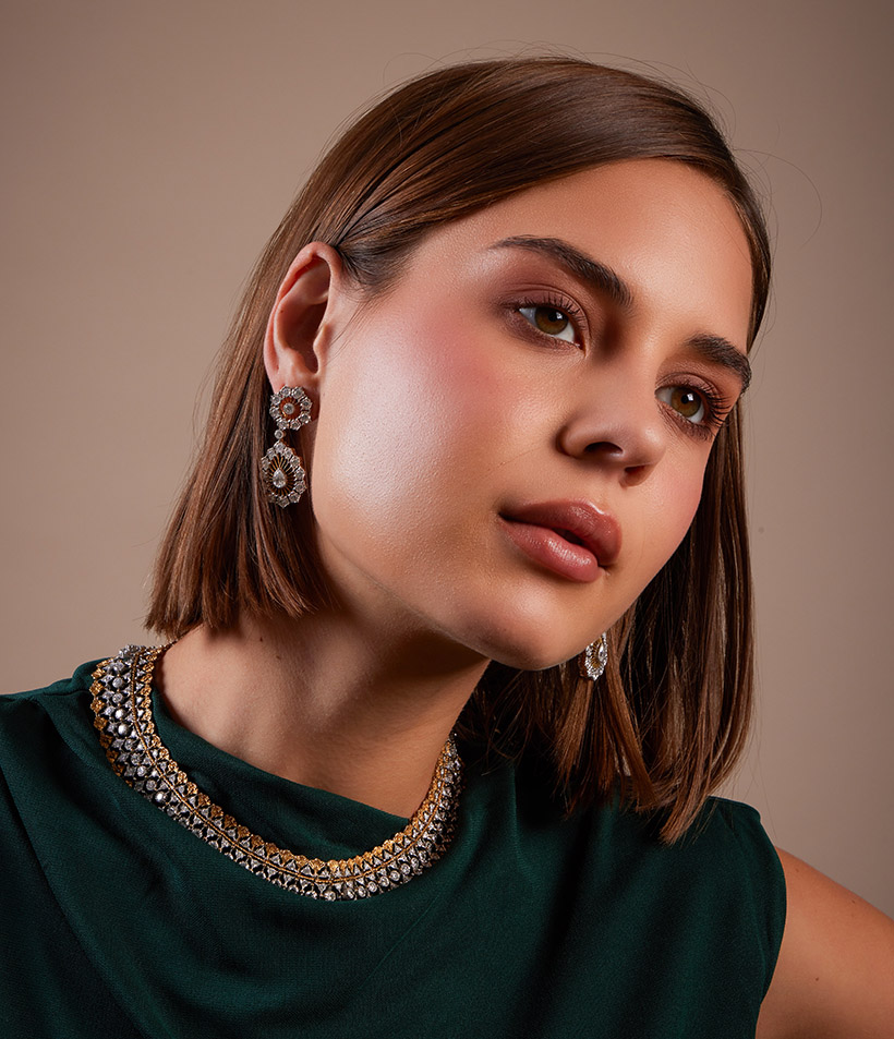 Inline Image - Lot 136: Buccellati, a diamond collar necklace | Est. £25,000-35,000 (+ fees) & Lot 135: Buccellati, a pair of diamond earrings | Est. £10,000-15,000 (+ fees)