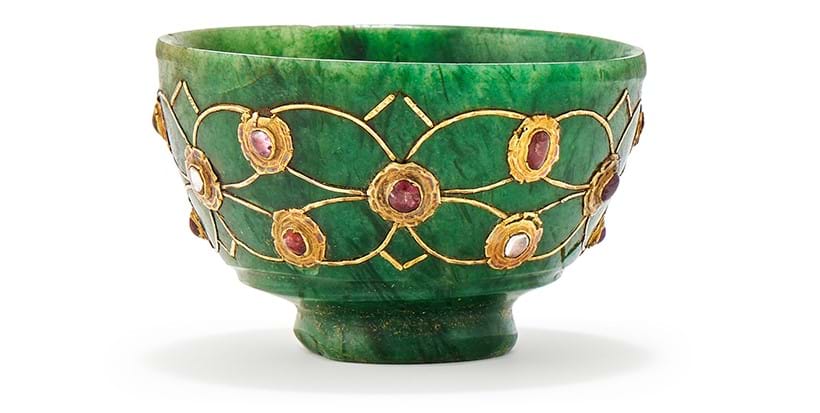 Inline Image - Lot 531: An Indian gem-set small tea bowl, 19th century | Sold for £12,700