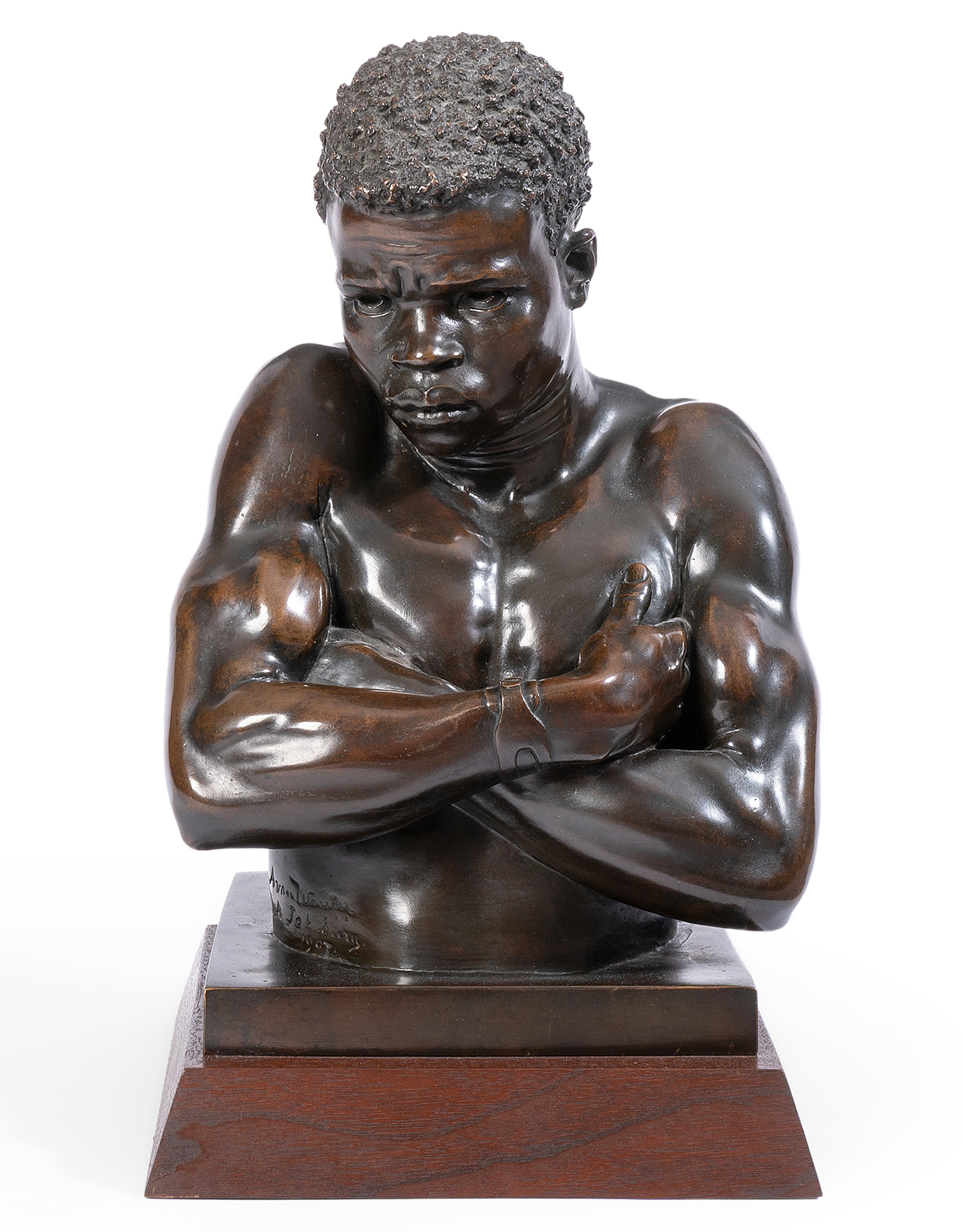Inline Image - Anton Van Wouw (South African, 1862-1945), a bronze figure 'Shangaan', cast by Nisini, dated 1907 | Est. £20,000-30,000 (+ fees)