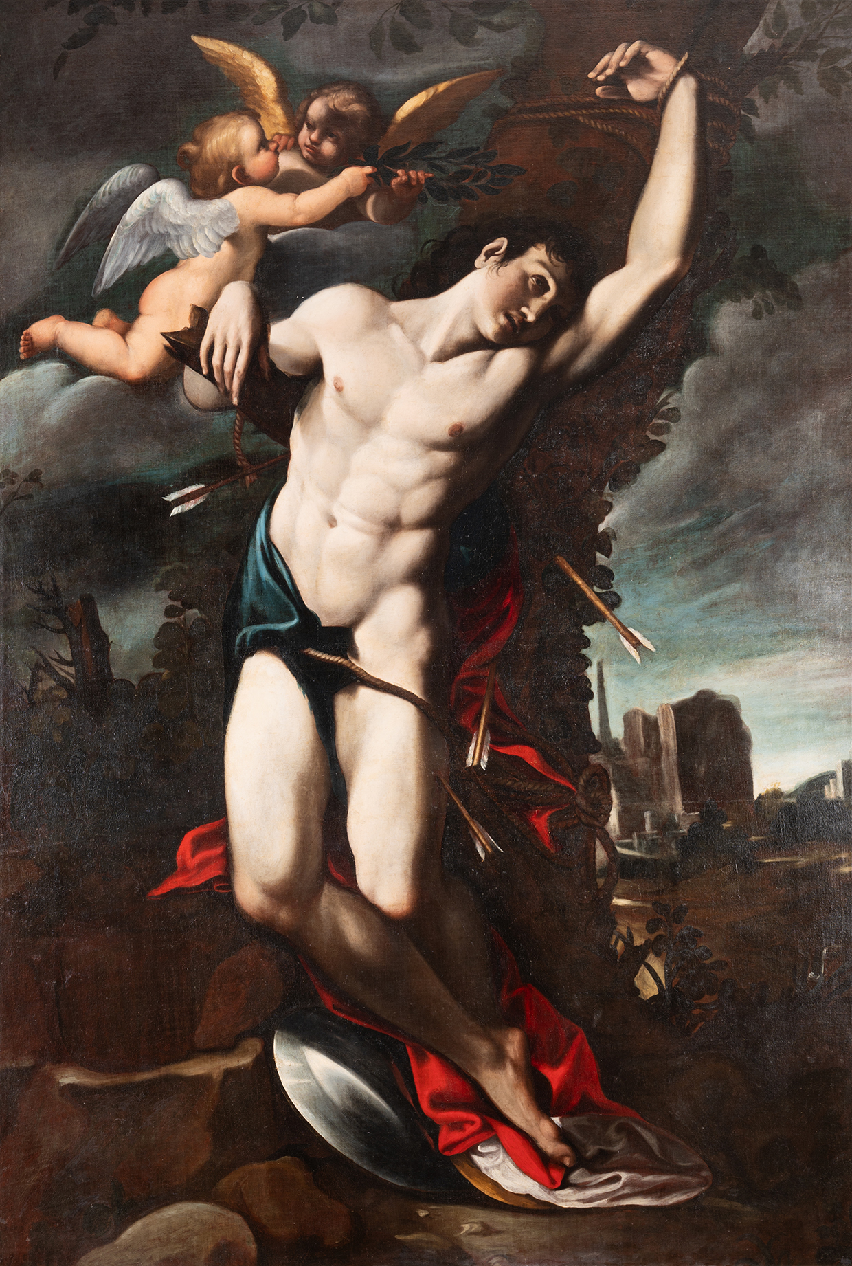 Inline Image - Circle of Carlo Bononi, 'St Sebastian receiving the Crown of Martyrdom', Oil on canvas | Est. £10,000-15,000 (+ fees)