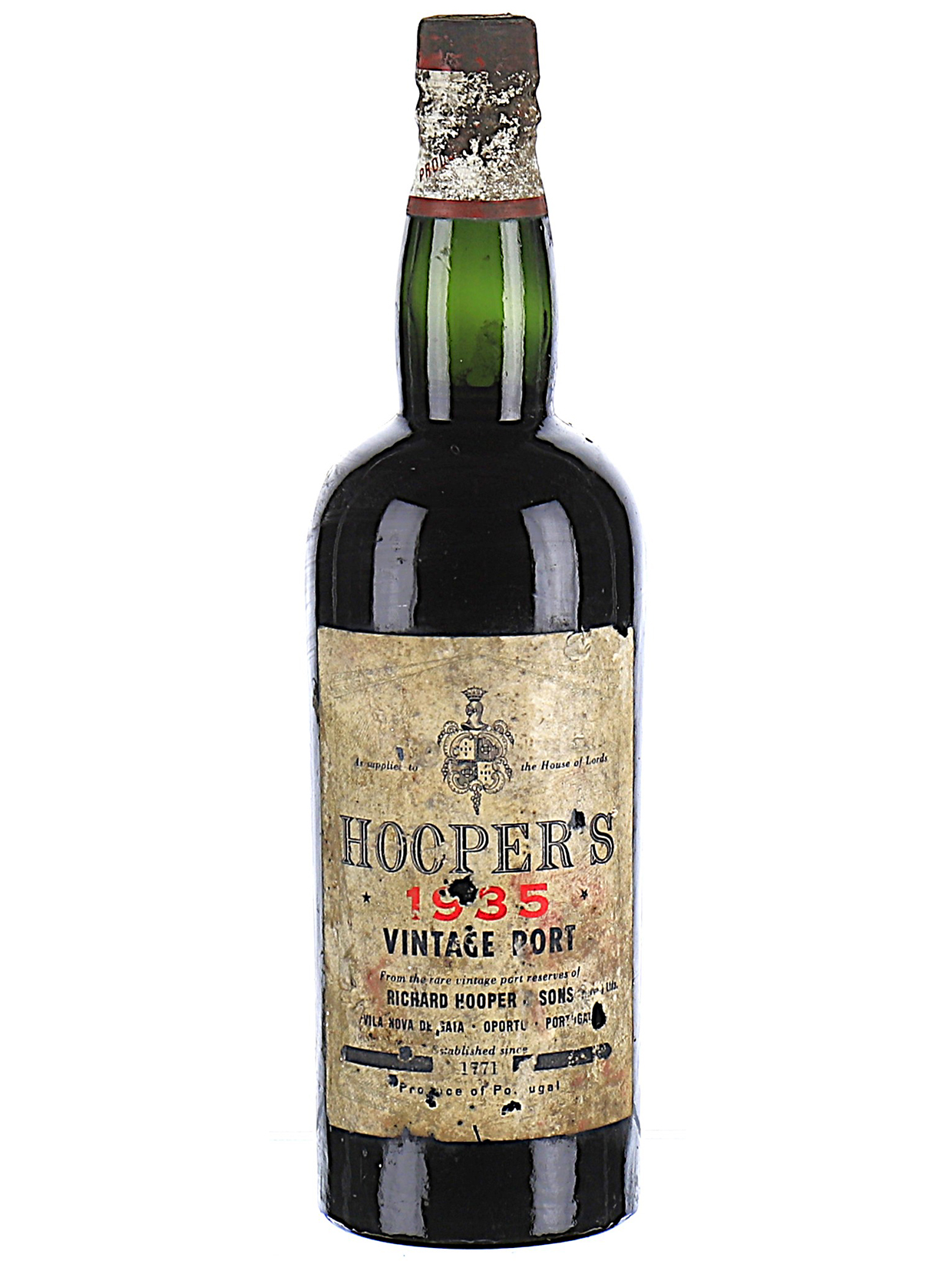 Inline Image - Lot 14: 1935 Hooper's, Vintage Port, 1 x 75cl | Est. £200-400 (+ fees)