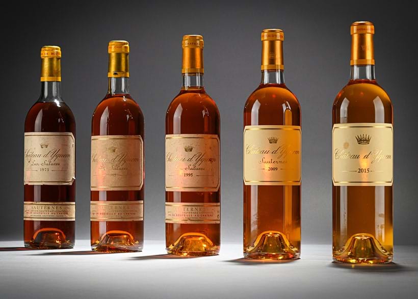 Inline Image - Various vintage of Chateau d'Yquem Premier Cru Superieur, Sauternes, offered from Lots 40-45