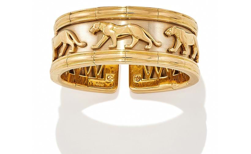 Inline Image - Cartier, a 'Pharaon' bangle circa 1990 Sold for £18,900