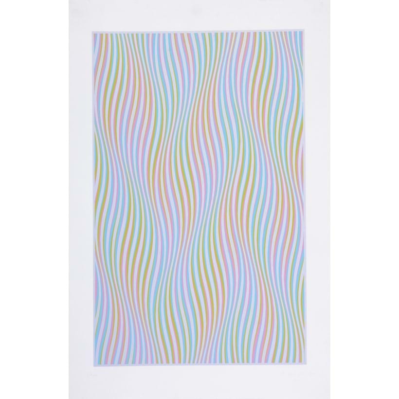 Inline Image - Bridget Riley (British b. 1931), Elapse (Schubert 30), screenprint in colours; est. £2,000-3,000, sold for £5,580