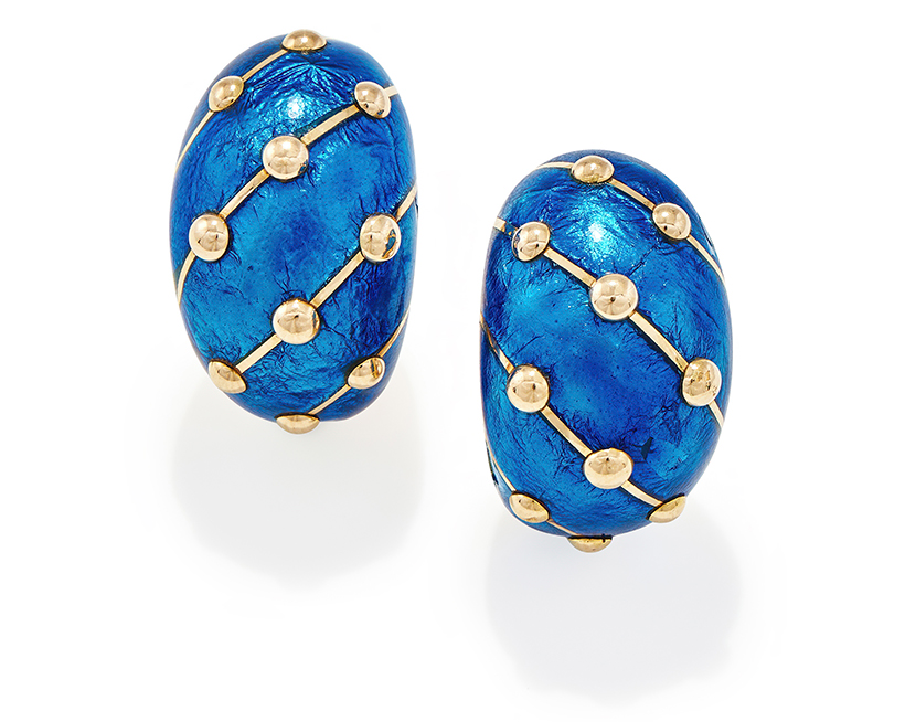 14809 Lot 52 Jean Schlumberger for Tiffany & Co., a pair of enamel 'banana' earrings Sold for £4,445.jpg