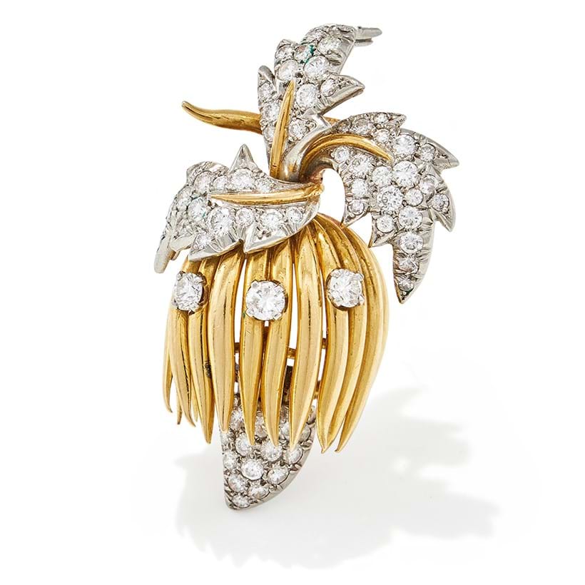 Inline Image - Jean Schlumberger, a diamond set brooch, 1950s | Sold for £6,985