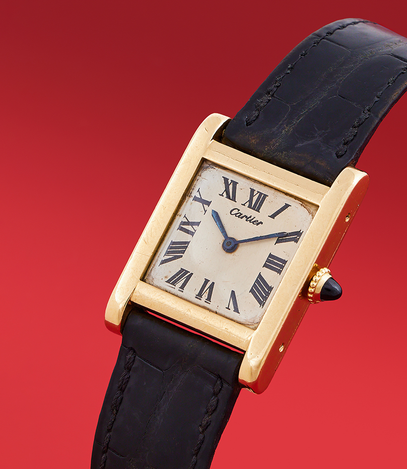 Inline Image - Cartier, Tank, an 18 carat gold wristwatch, No. 8427, London 1968 | Sold for £35,480 (November 2025)