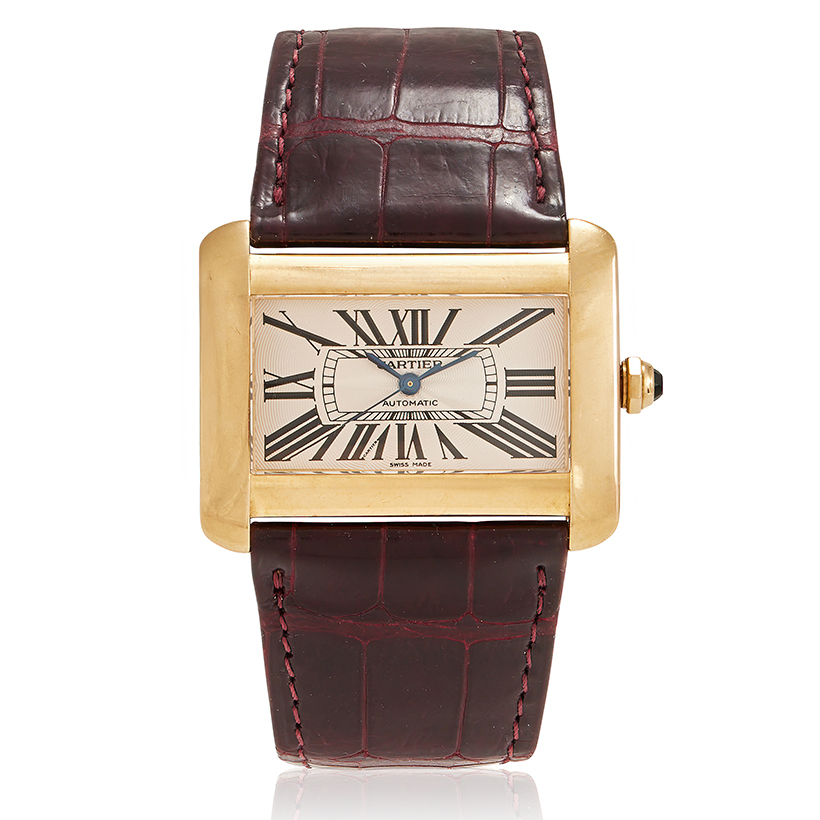 Inline Image - Cartier, Divan, Ref. 2603, an 18 carat gold wristwatch, No. 269869CE, circa 2005 | Sold for £5,334 (November 2025)