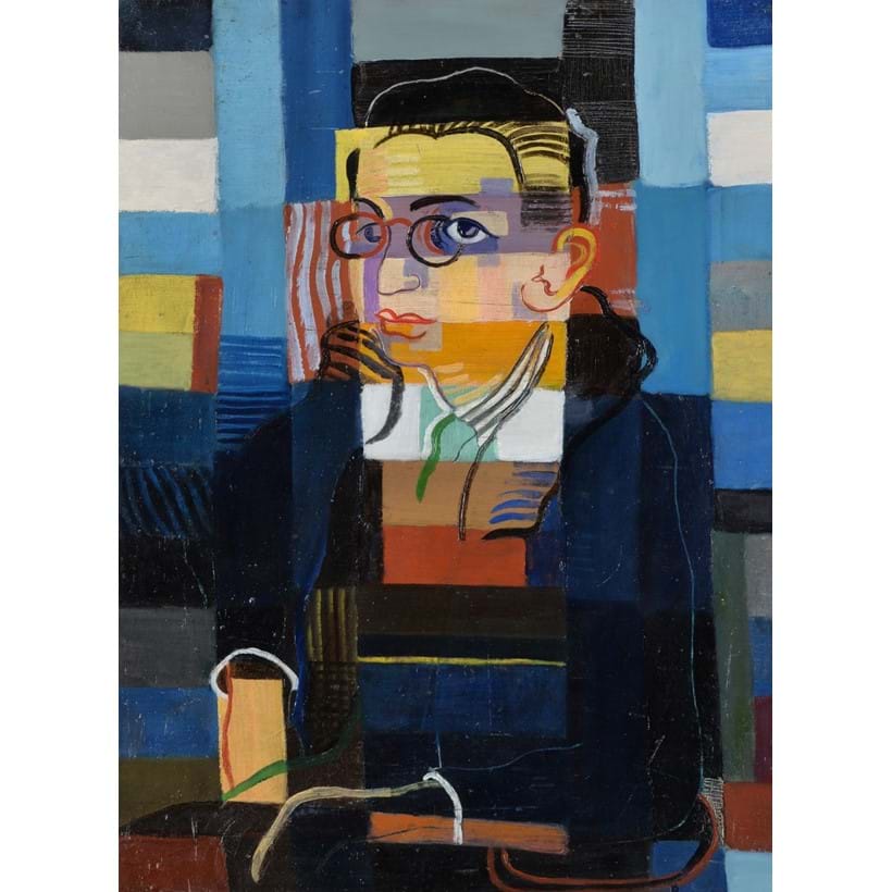 Inline Image - Paul Citroen (Dutch 1896-1983), Portrait, oil on canvas board, 
signed, titled and dated 1923 verso; est. £10,000-15,000, sold for £26,250