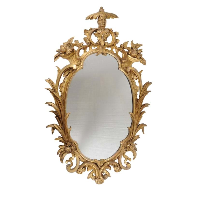 Inline Image - Lot 89, George III giltwood wall mirror in the manner of Ince & Mayhew, circa 1780; est. £2,000-3,000 (+ fees)