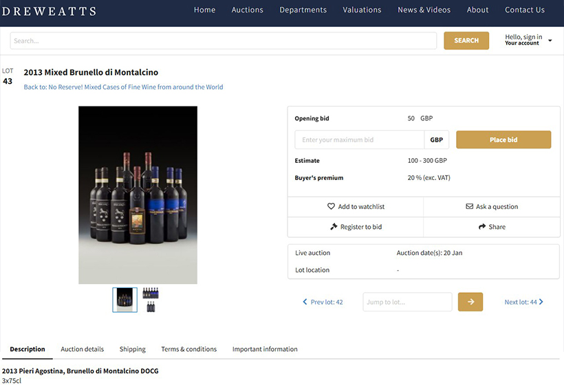 Wine Auction - Dreweatts online bidding screen.jpg