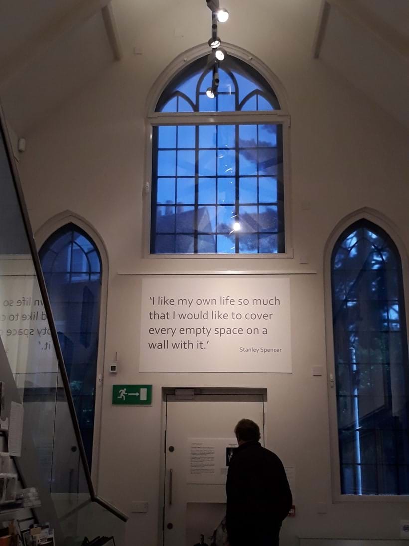 Inline Image - The interior of the Stanley Spencer Gallery, Cookham, Berkshire