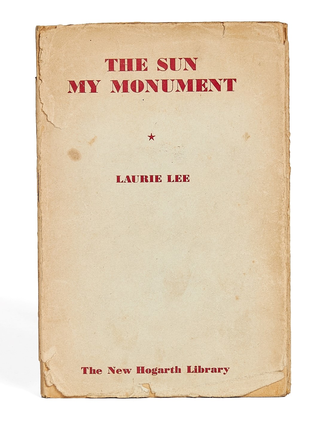 Inline Image - Lot 43, Laurie Lee, The Sun My Monument, first edition in book form, Iris Murdoch's personal copy [London, The Hogarth Press, 1944]; est. £150-200 (+fees)