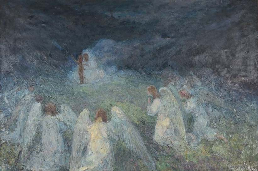 Inline Image - Lot 187, Gaetano Bocchetti (Italian 1888-1990), The annunciation; est. £400-600 (+fees)